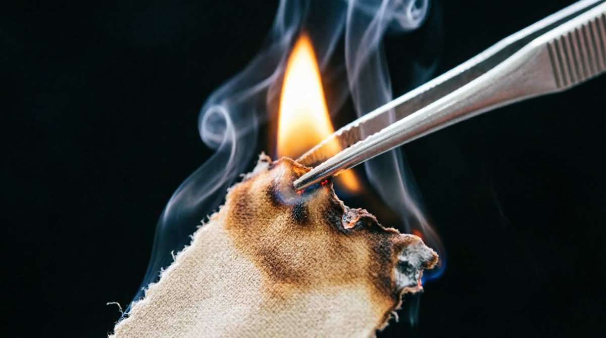 How to do a fabric burn test — step by step guide